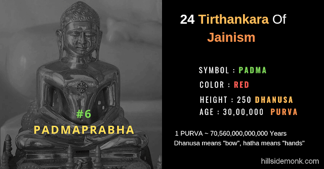 24 Jain Tirthankar Photos Names and Symbols Pdamprabha
